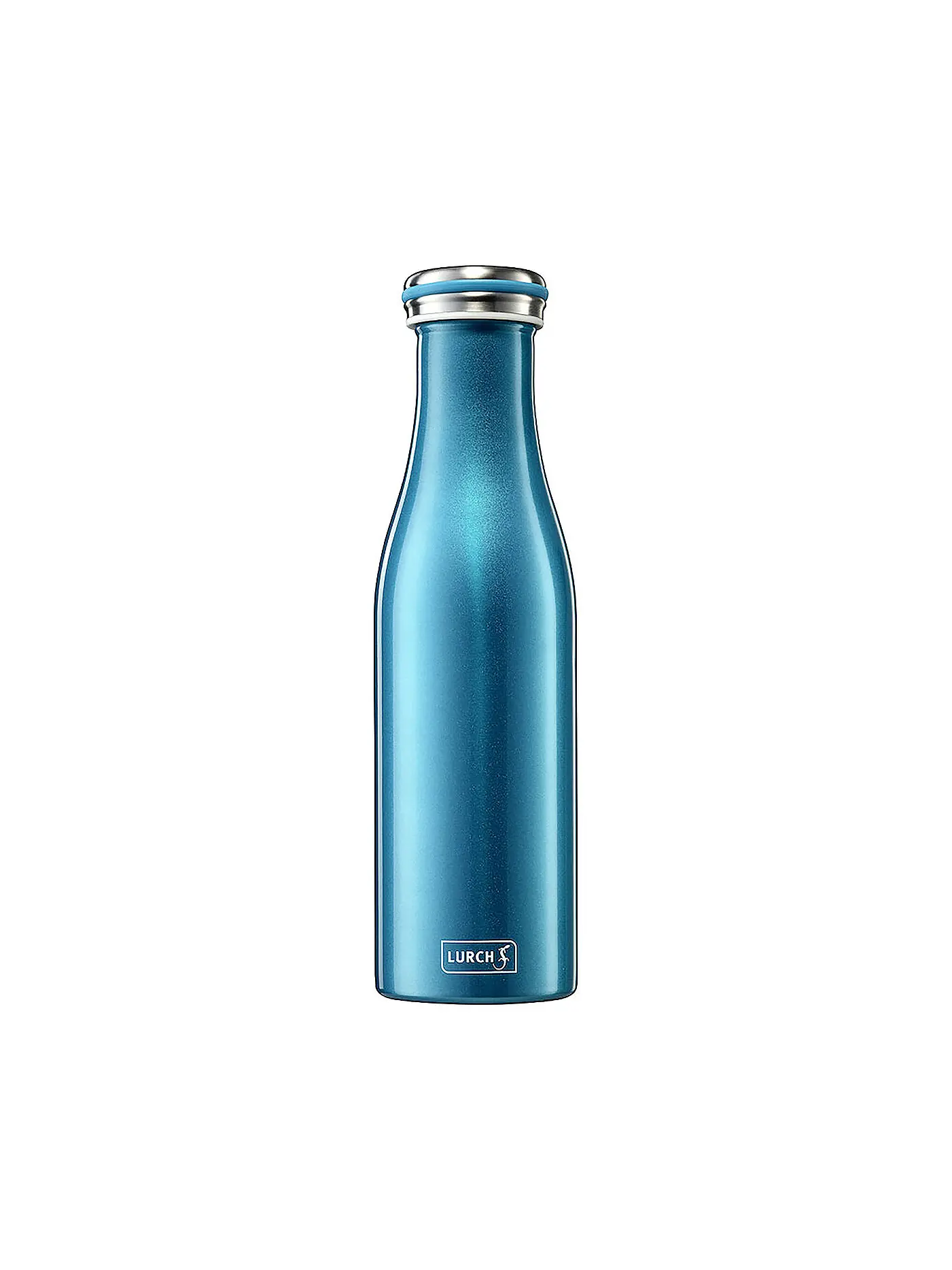 LURCH | Isolierflasche - Thermosflasche Edelstahl 0,5l mattschwarz | petrol